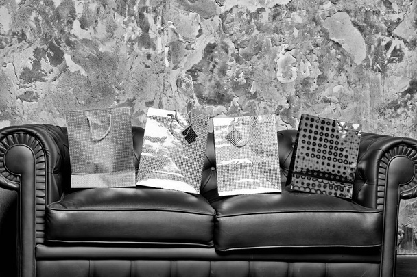 Bags on sofa - Photo, image