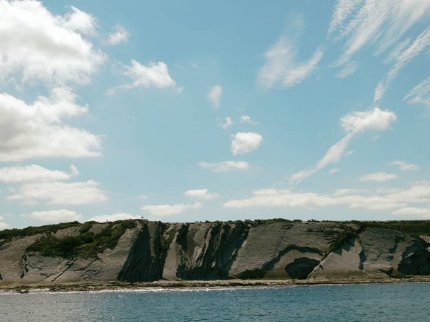 Corniche baszk tengerpart sziklák - Fotó, kép