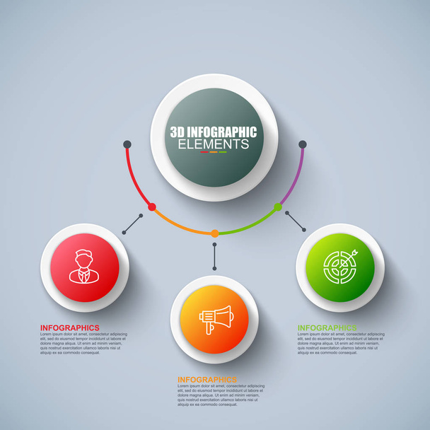 Presentation business 3d infographics  - Vector, Image