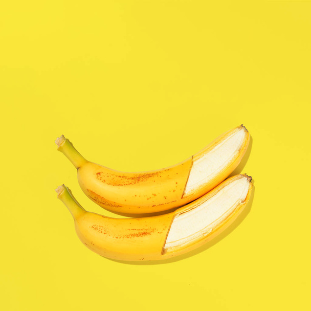 Flat banana background - Fotó, kép
