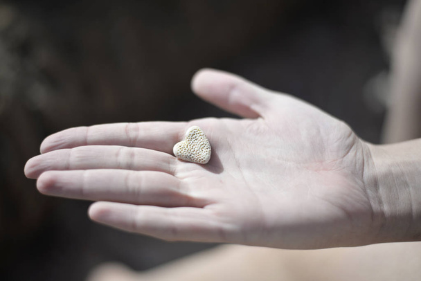 prachtige rots hart - Foto, afbeelding