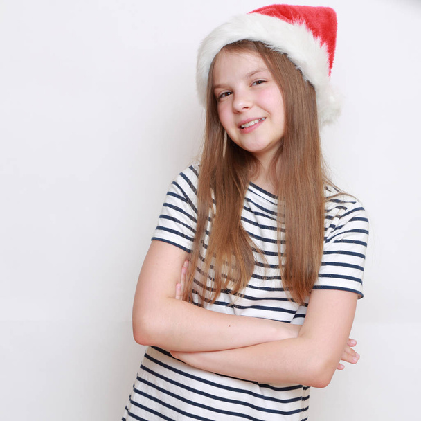 Cute teen on holiday theme - Фото, изображение