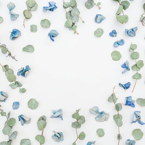 Floral pattern of blue flowers - Photo, Image