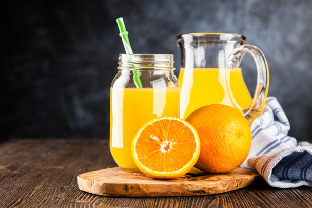 Jar of orange juice - Photo, Image