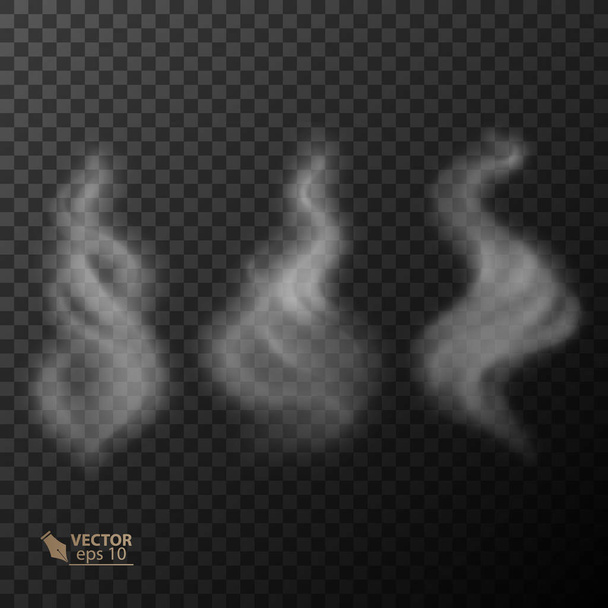 透明な煙のセット - ベクター画像