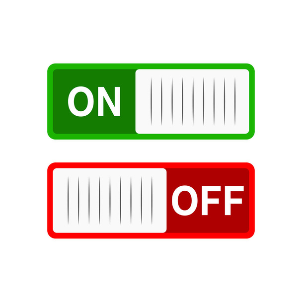 Ícone de ligar e desligar interruptores. Ilustração vetorial
 - Vetor, Imagem