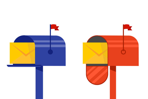 Inbox. The letter in the envelope. - Vector, Image