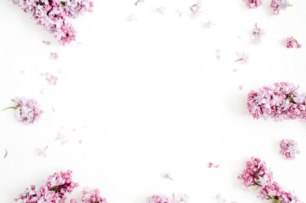 frame van lila bloemen - Foto, afbeelding