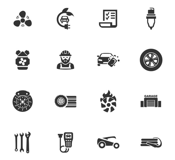 Conjunto de iconos automático - Vector, Imagen