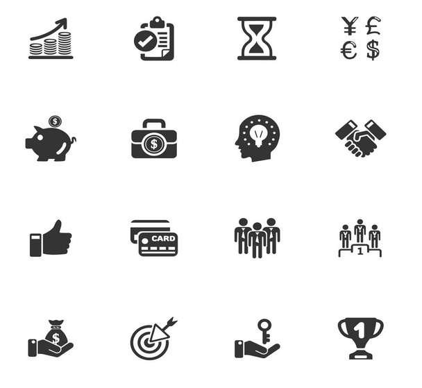 conjunto de ícones de negócios - Vetor, Imagem