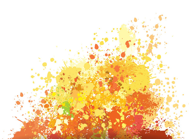 Цветной фон брызг краски
 - Вектор,изображение