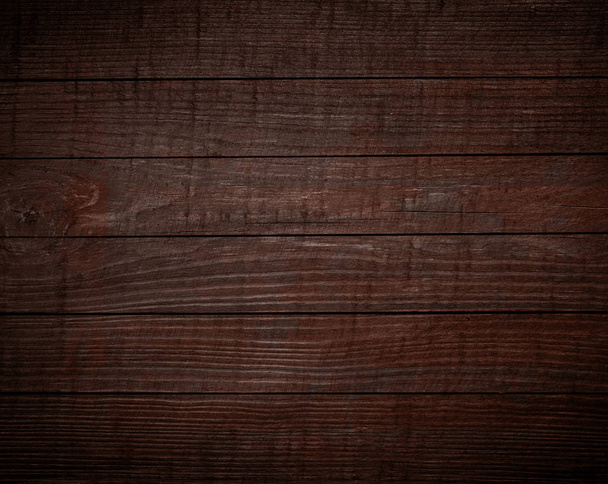 Pared de madera marrón, tablones, mesa, superficie del piso. Textura de madera oscura
. - Foto, Imagen