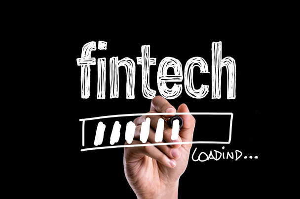 Fintech loading on a concept image - Photo, Image
