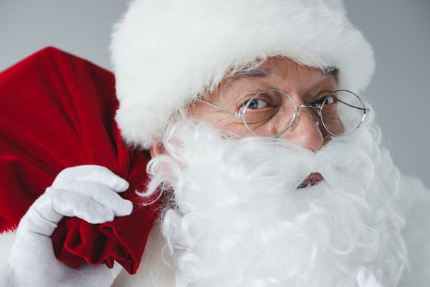 Santa Claus bolsa de espera
 - Foto, Imagen