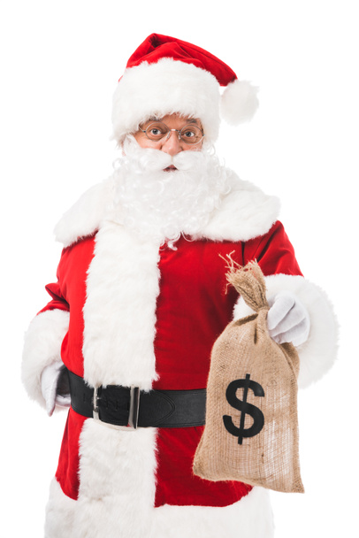 Père Noël avec de l'argent
 - Photo, image