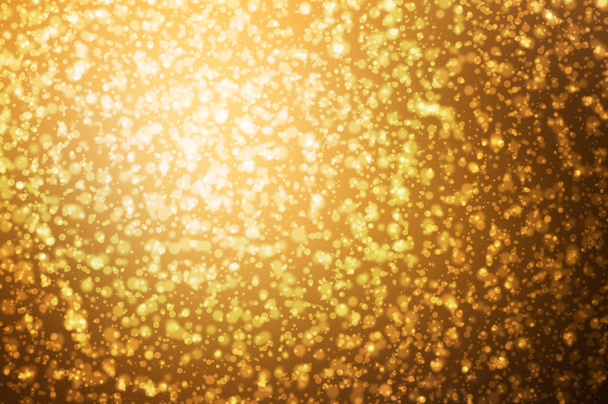Gold bokeh on nature defocus art abstract blur background - Photo, Image