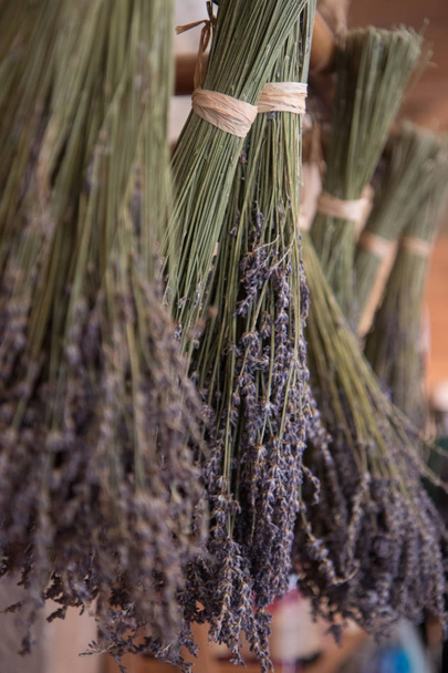 Dried bunches of lavender. - Photo, Image