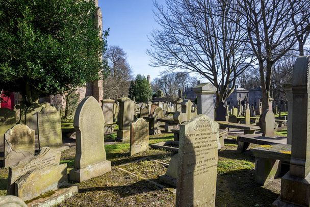 Régi temető: St Machar's cathedral, Aberdeen, Skócia - Fotó, kép