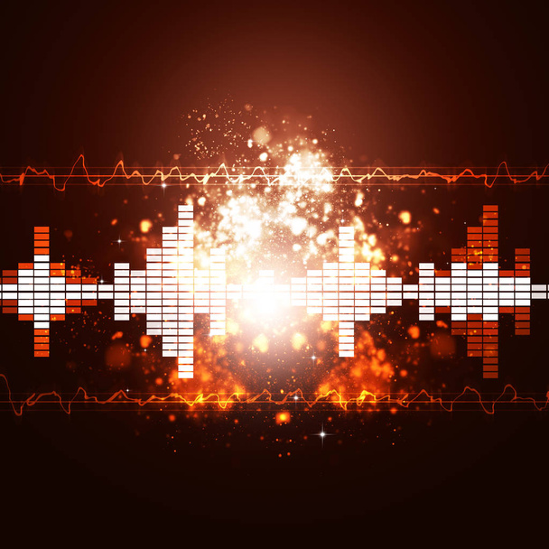 Musik Splash Equalizer Hintergrund - Foto, Bild