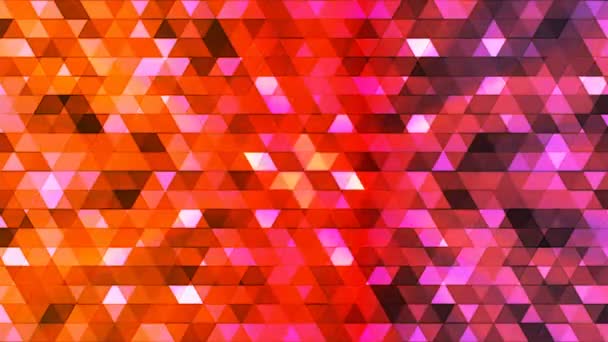 Funkelnde Polygon-Hi-Tech-Dreiecke, mehrfarbig, abstrakt, loopable, 4k - Filmmaterial, Video