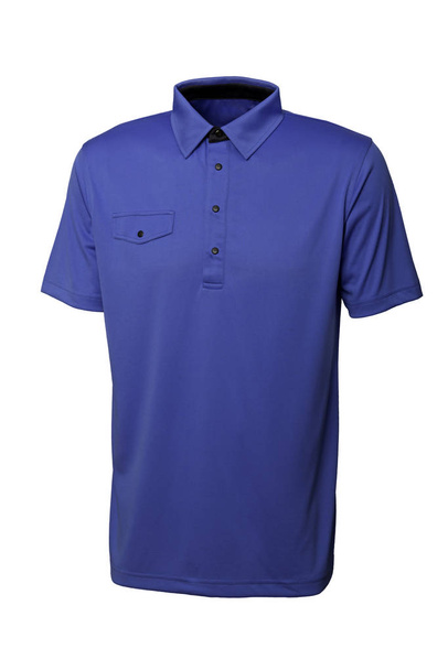 Blauwe golf tee shirt voor man of vrouw - Foto, afbeelding