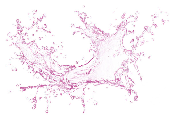 Salpicos de água rosa
. - Foto, Imagem