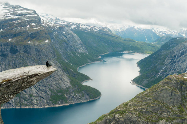 Trolltunga in Norway is fabulous beauty - Fotó, kép