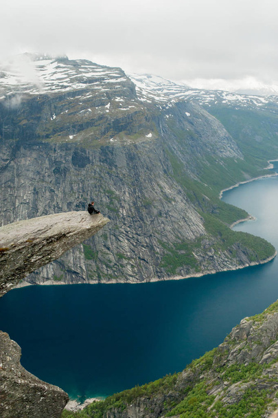 Trolltunga in Norway is fabulous beauty - Фото, зображення