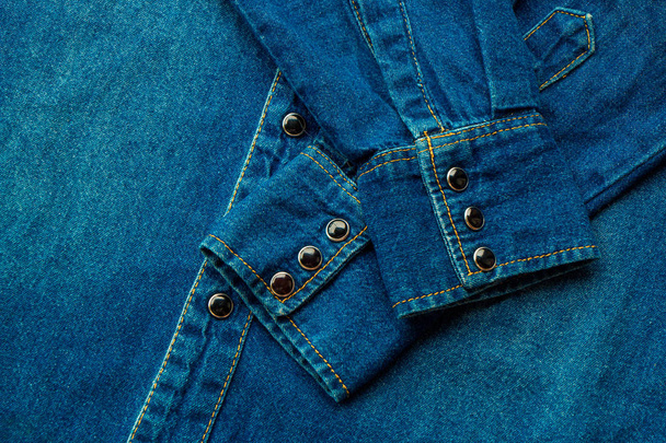 Mavi kot gömlek - Fotoğraf, Görsel