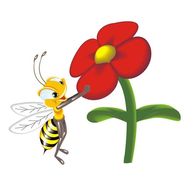 Vector illustration of a bee  - Vector, Image