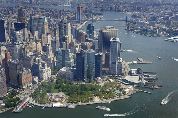 New York, en valt bestuurlijk gezien van boven - Foto, afbeelding