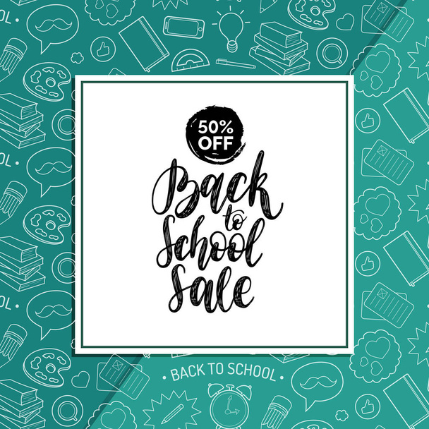Back To School Sale poster - Vector, Image