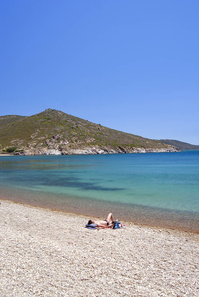 plaj patmos Adası Yunanistan - Fotoğraf, Görsel