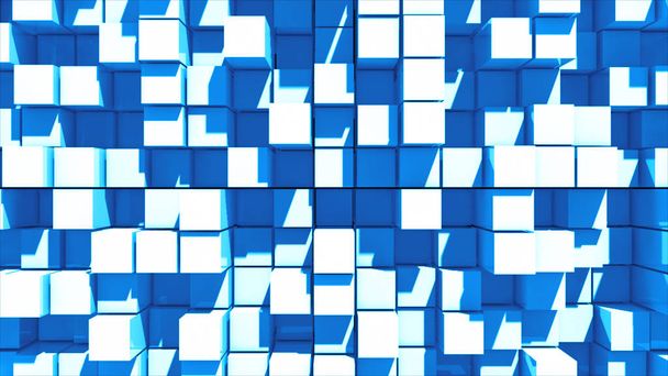 Abstract image of cubes background. Realistic Block floor with professional light and shadow. Technology concept - Photo, Image