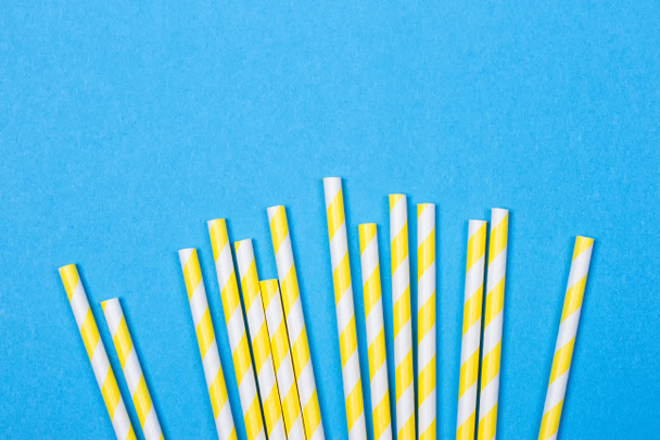 close-up colorful fancy drinking straws - Photo, Image