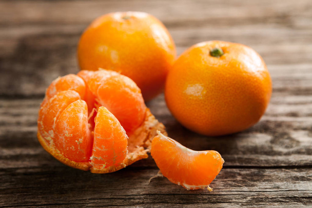 Healthy and fresh organic clementines - Fotografie, Obrázek