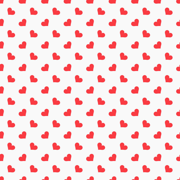 Red hearts seamless pattern - Vecteur, image