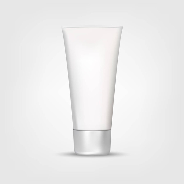 Mock Up Tube Of Cream Or Gel Grayscale in a realistic style isolated on a white background - Вектор, зображення