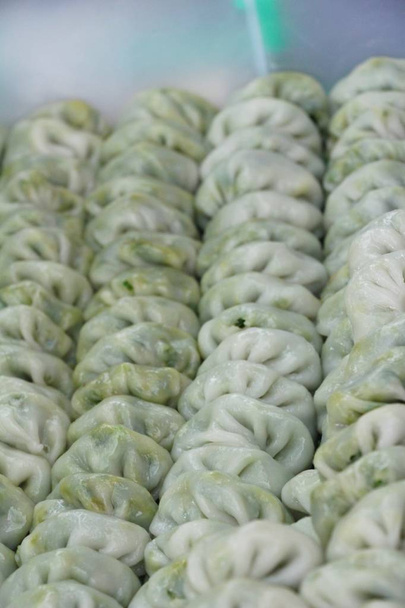 Steamed dumpling stuffed with garlic chives delicious - Photo, Image