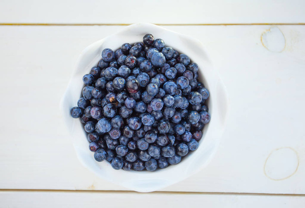blueberries on a white background summer - Foto, Imagen