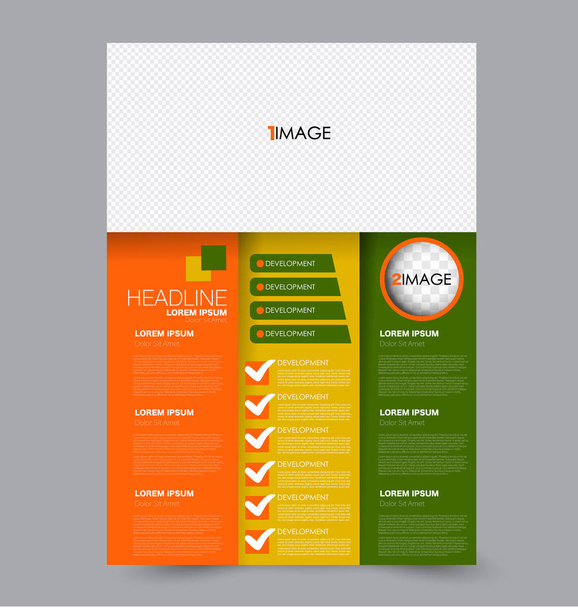 Flyer design background. Brochure template. - Vector, Image