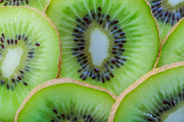 Kiwi Fruit - friss zöld háttér - Fotó, kép