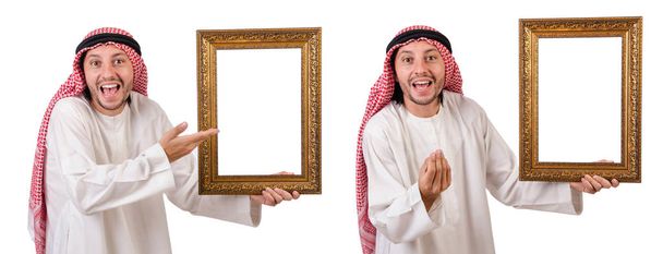 Αραβικός με πλαίσιο εικόνας σε λευκό - Φωτογραφία, εικόνα