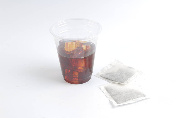  Hideg tea; objektumok fehér háttér - Fotó, kép