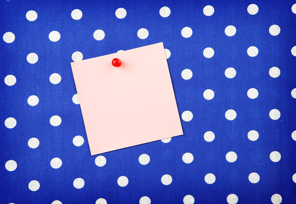 Piece of paper on a blue background - Fotó, kép