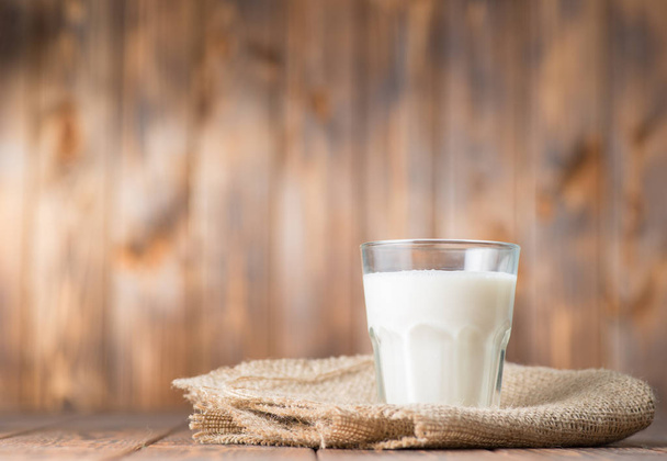 A glass of milk on table - Valokuva, kuva