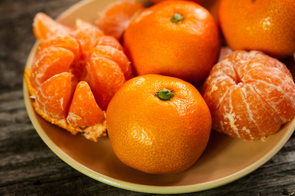 Fresh and organic clementines - Foto, afbeelding