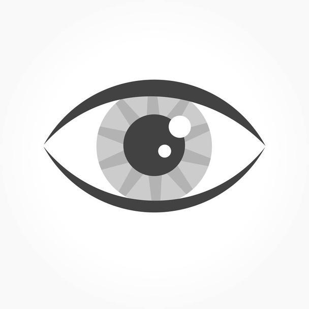 Symbolbild graue Augen - Vektor, Bild