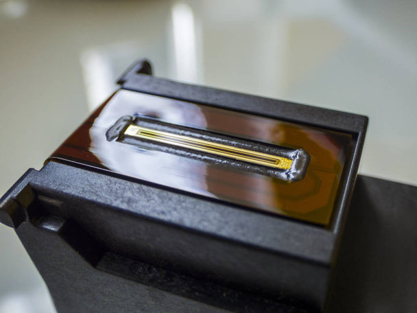 Black printer inkjet head cartridge detail - Photo, Image