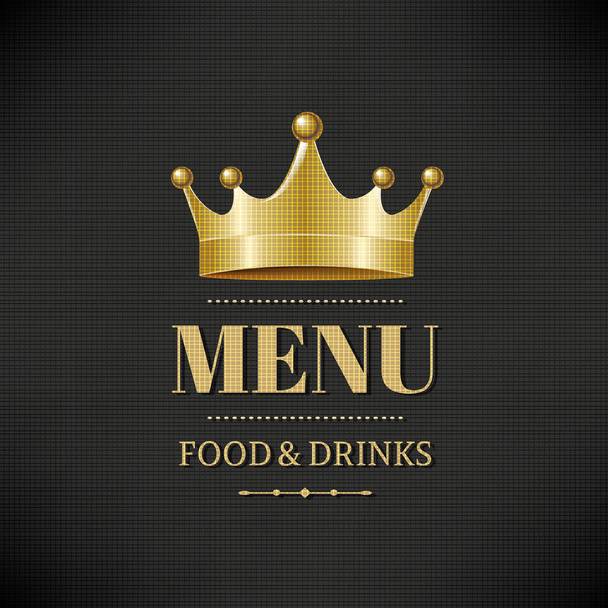 Restaurant Menu With Gradient Mesh - Вектор, зображення